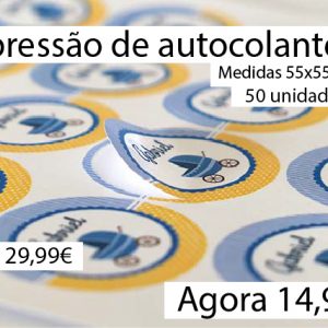 Impressão Autocolantes 50 unidades